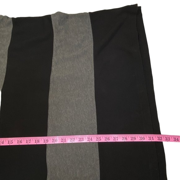 Nautica Sportswear Sailing Rugby Stripe Polo Shirt Mens Black Gray XL Y2K Retro - Picture 9 of 9